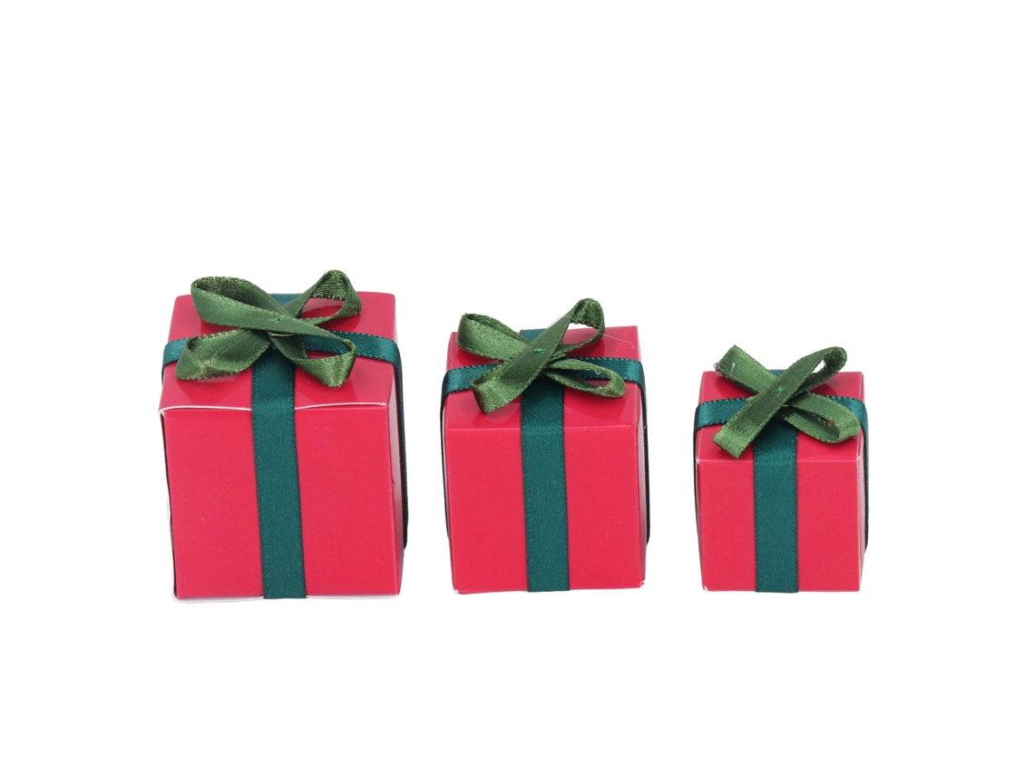 Mali 3pcs Mini Caixa Presente Simulada Artesanato Superior Acessório Casinha Boneca 1:12