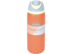 Garrafa Térmica 950ml Laranja E Azul Kasa