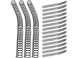 Conjunto De 15 Pastas Espiral Plástico Preto Tamanho Carta Da Baluue, Com Bordas Macias, Ideais Para Documentos