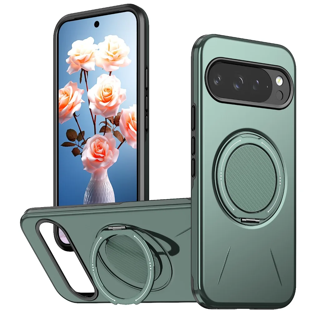 (verde, Google Pixel 11) Capa Para Celular Com Suporte Magnético De 360°, Compatível Com Magsafe E Proteção Contra Impactos.