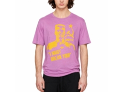 Rockinstone Rocky Movie Break You Heather Neon Purple Adult T-shirt Size:m