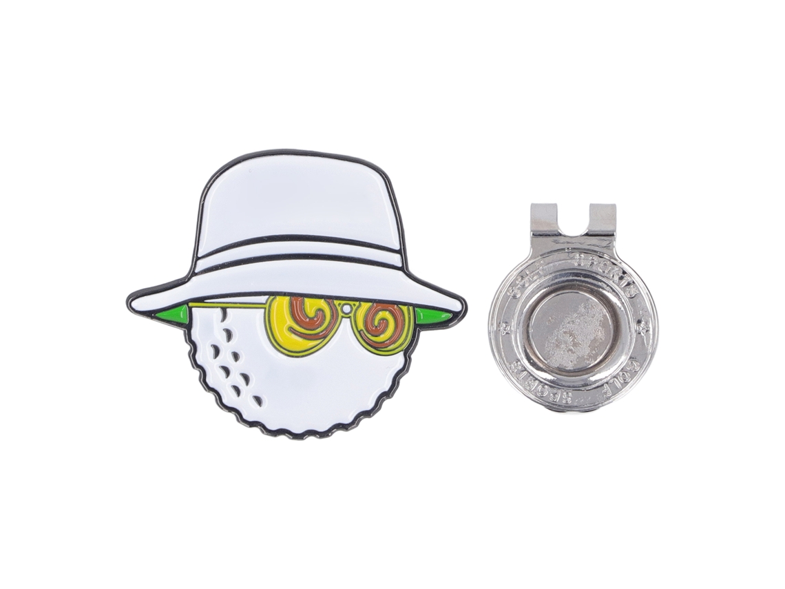 Pinças para Gorra com Marcador de Bola de Golfe Leves Magnéticas Desmontáveis para Mulheres e Homens Branco | S/MARCA