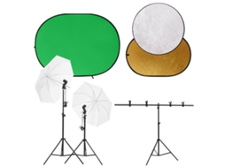 Photo Studio Kit, Photo Studio Kits Vidaxl Preto Alumínio (151 X 60 X (70-200) Cm)