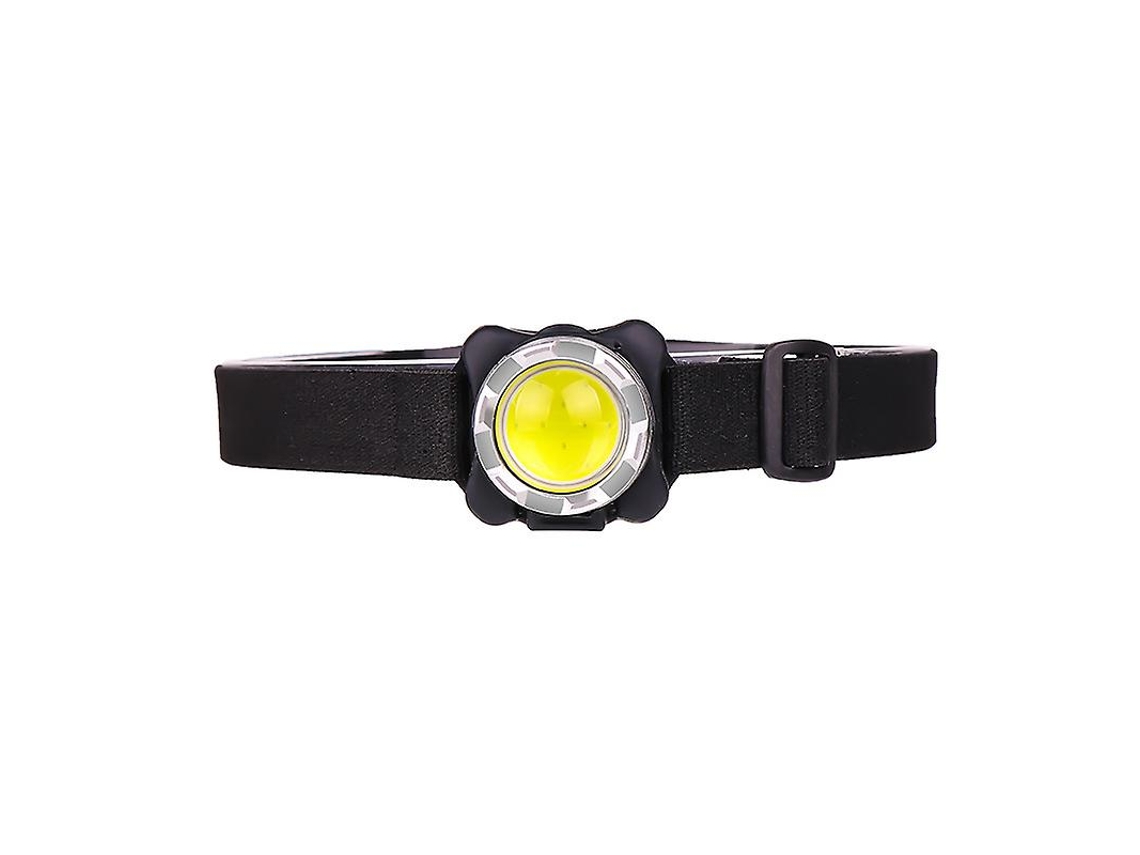 Farol Cob Super Brilhante com Bateria Recarregável e Design À Prova D'Água para Aventuras Ao Ar Livre e Uso Diário Preto YIZHOOD