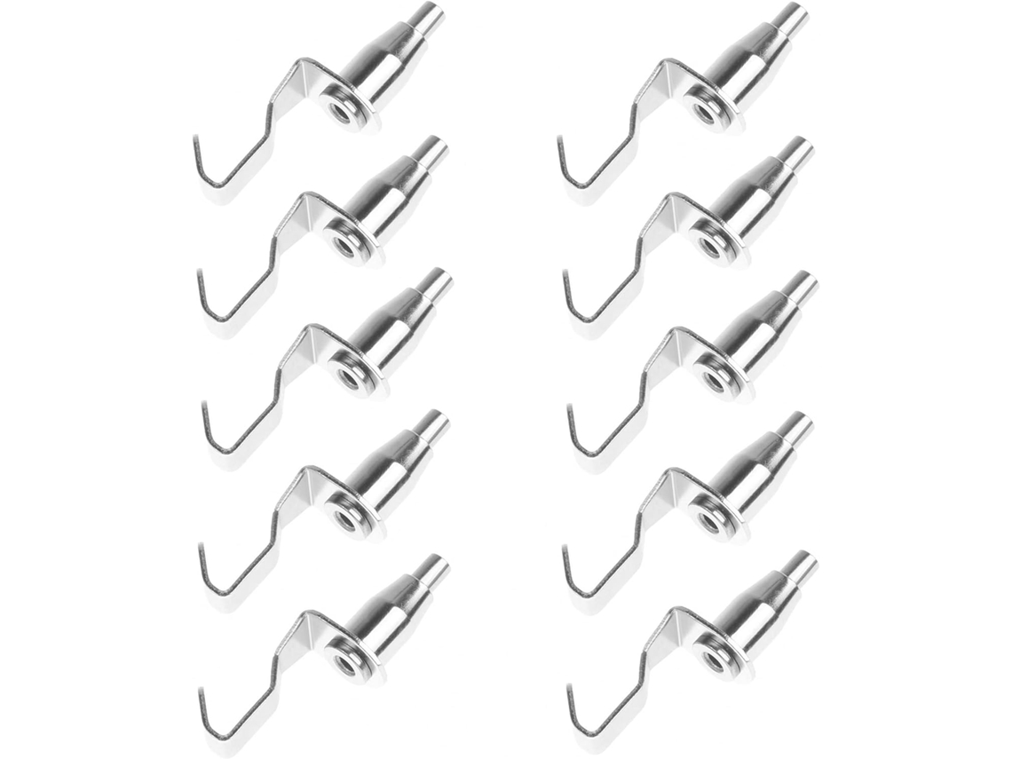 Conjunto De 10 Ganchos Metálicos Ajustáveis ​​para Galeria Arte, Ideais Para Pendurar Quadros (prateado) -aquaforge