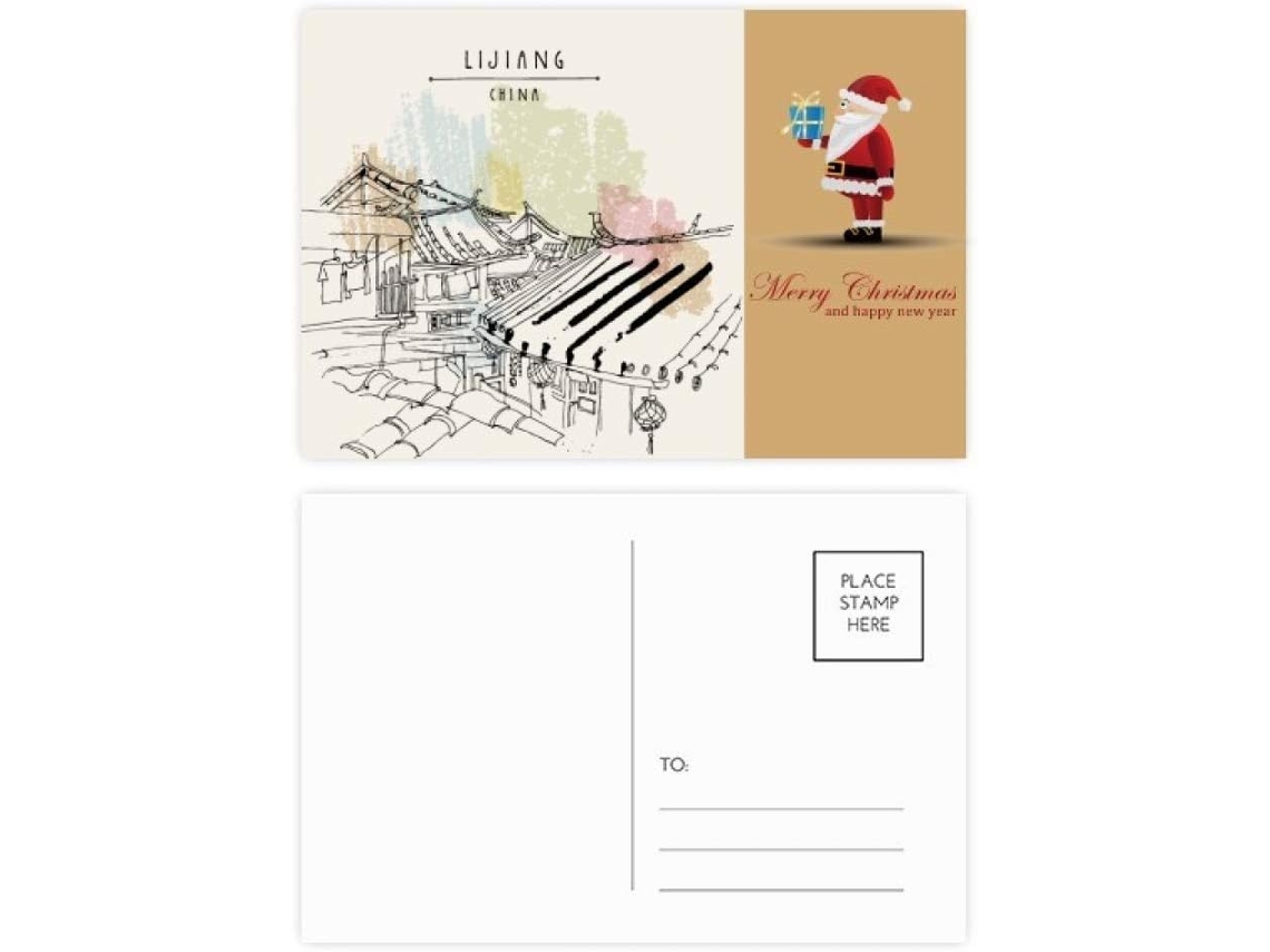 Vida Casual em Lijiang, China Lote de 20 Cartões postais com o Papai Noel 14,6 X 9,8 Cm
