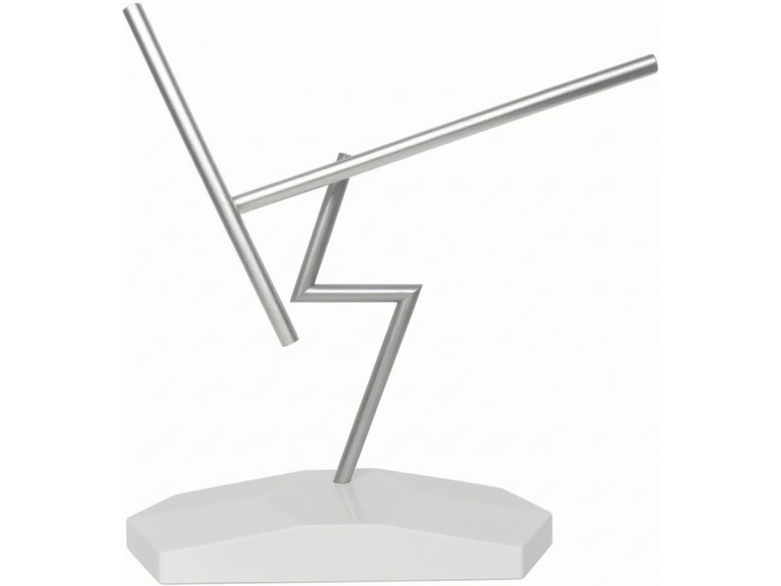Relógio Decorativo Com Base Poligonal, Branco