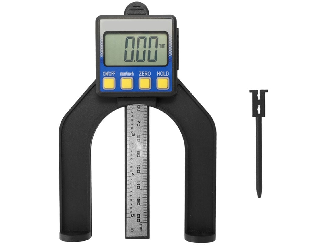 Paquímetro Digital Com Tela Lcd, Alta Precisão, Medidor De Altura E Profundidade Com Haste De Medição, Faixa Inferior De 0 A 85 Mm, Com Ímãs Slowmoose