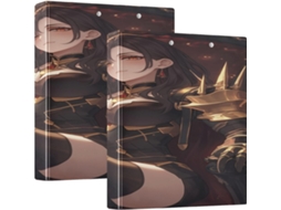 Anime Sexy Queen Pasta Escolar De 3, 8cm 1, 5 Polegadas, Três Argolas Com Bolsos, Pacote Com 1 2-pastas De Capa Dura