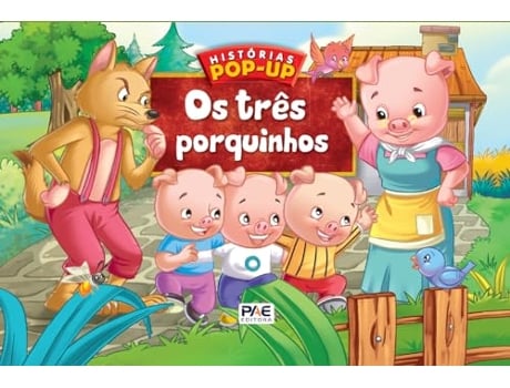 Livro Os Três Porquinhos de Cristian Muniz (Português)
