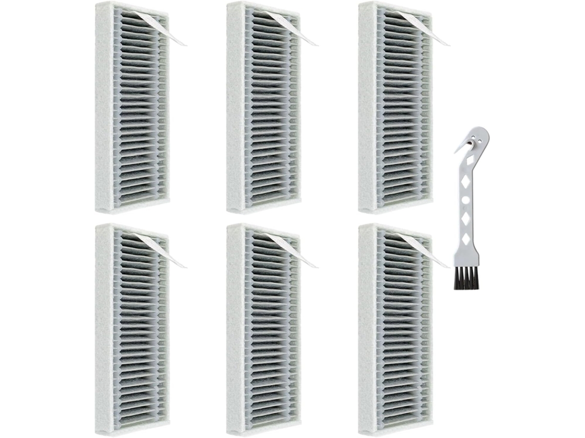 Kit De 6 Filtros Ecovacs Para Deebot X12 Omnicyclone/x12 Pro/t90,