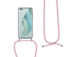 Correia Colar Honra Magia Párachoques Smartphone Pescoço para Honor Honor Magic 5 Pro 6,81 HONGWE. Pele Sintética Transparente