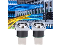 Laxiscreed Conector Rj45 Angulado Flame Retardant E Isolado Para Redes De Alta Segurança