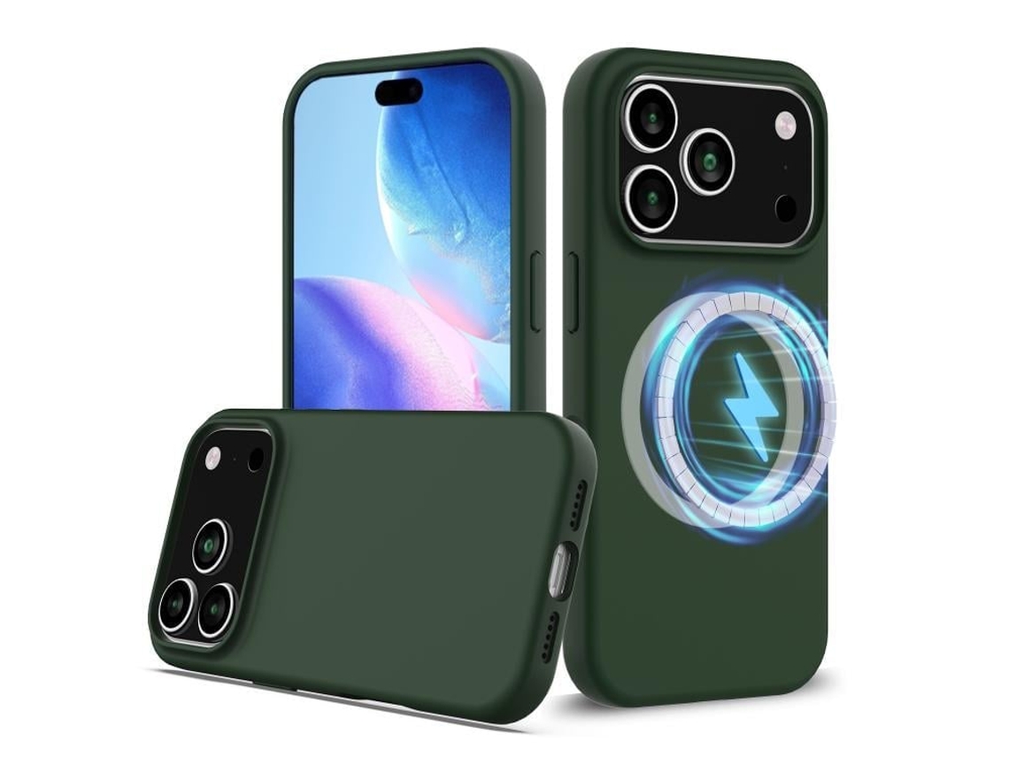 Capa De Silicone Com Magsafe Para Iphone 17 Pro - À Prova De Choque E Resistente A Quedas