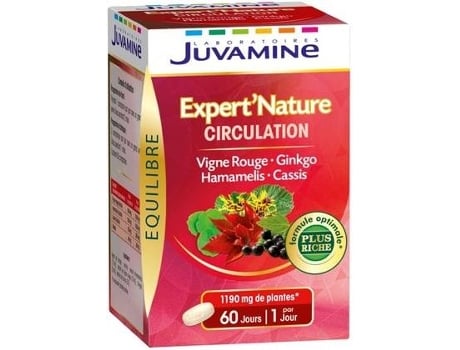 Suplemento Alimentar LABORATOIRES JUVAMINE Especialista Em Tráfego - Videira Vermelha / Ginkgo / Hamamelis / Cassis (60 comprimidos)