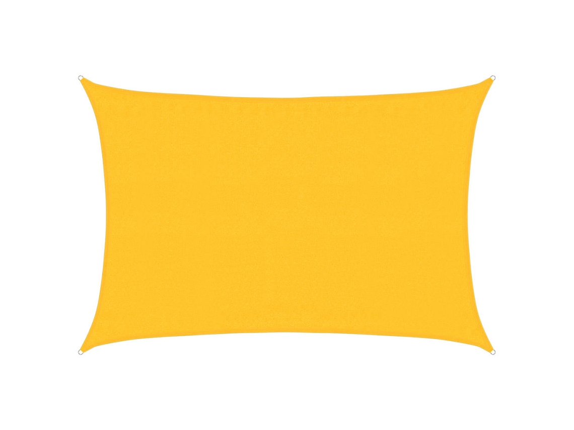 Para sol Estilo Vela Retangular 160 G/m² 3,5x5 M Pead Amarelo MAISON EXCLUSIVE