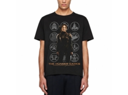 Rockinstone Hunger Games Movie Katniss With Districts Black Adult T-shirt Size:xxxl