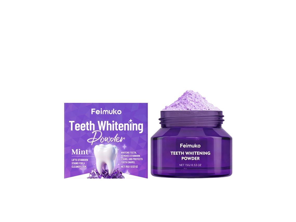 Pó de Dentes Remove Manchas Roxas Eficazmente