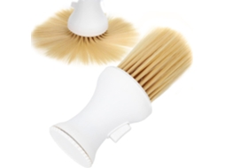 Escova Modeladora De Cabelo Fockety Para Cabelos Macios, Com Aplicador De Pó Para O Pescoço, Tamanho Portátil Para