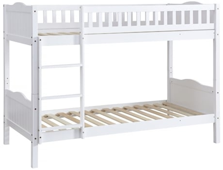 Beliche Infantil Gabriel Madeira Branco 90 X 190 Cm Habitat Et Jardin