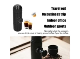 Mini máquina de café portátil - HB008 - Preto - Espresso (cápsula) - Compatível com Nespresso S/MARCA