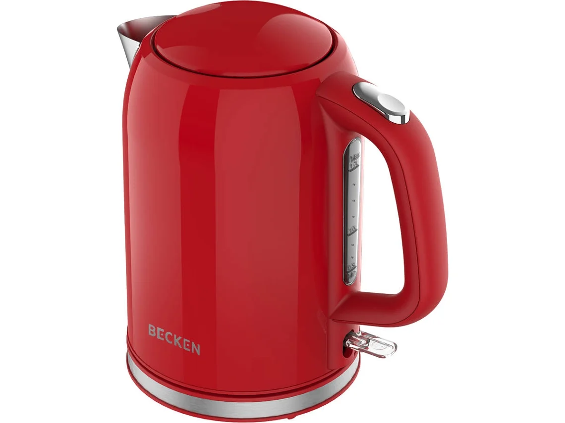 Jarro Elétrico BECKEN BWK8769RD (2200 W - 1,7 L - Vermelho)