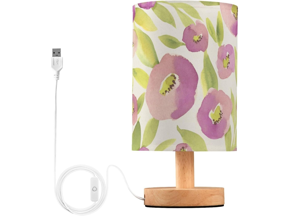 Luminárias de mesa, luminárias de cabeceira com luzes embutidas no formato Flor 11, luminárias de mesa para mesas principais.