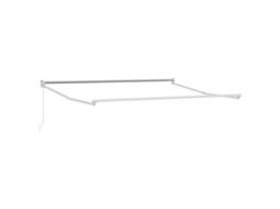 Conjunto 1 Toldo Retrátil Vidaxl Branco Alumínio (300 X 250 Cm)
