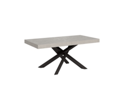 Mesa Extensível 200/460x90 Cm Volantis Cashmere Pernas Antracite Itamoby