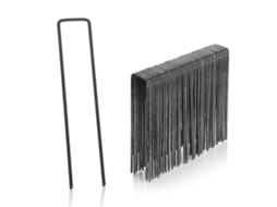 50 Clavos de Acero 3mm, 150mm de Largo, 40mm de Ancho, Extremo Arqueado, Trapecio, para Fijación Segura En Suelo