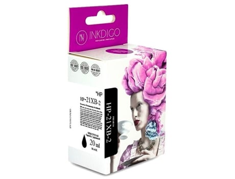 Kit De Recarga Inkdigo Para Cartucho Hp 21 Xl, Preto (black)