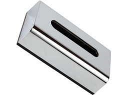 Dispensador De Lenços De Papel Cromado Moderno 24x13, Dispensador