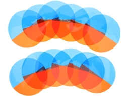 Conjunto de 12 Filtros de Gelatina para Correção de Luz em Fotografia. SFUSHOS