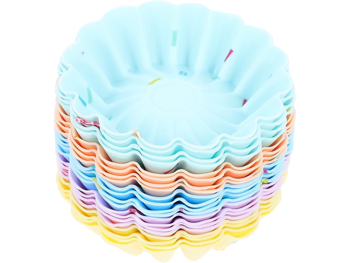 Conjunto De 20 Formas De Silicone Para Muffins