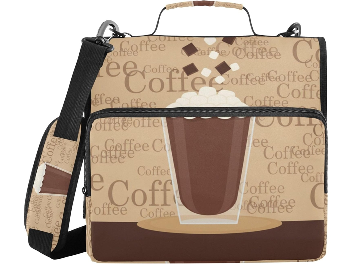 Organizador de Café Massa Com Marshmallows E Chocolate, Alça De Ombro, Fácil De Transportar, 3,8cm 1,5 Polegadas, 3 Argolas
