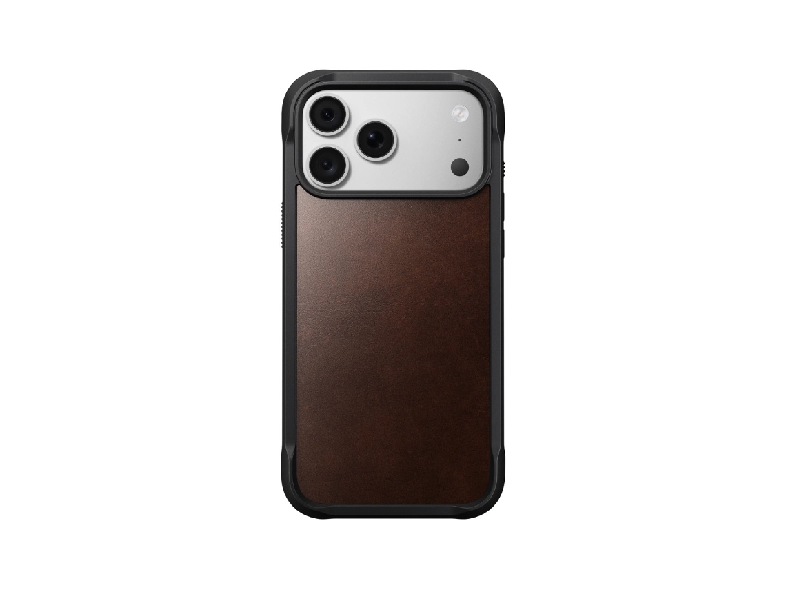 Capa Reforçada Nomad Horween Iphone 18 Pro Max Castanho Rústico