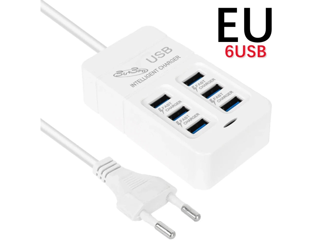 Estacion De Carga Bp633 2 6usb 65w Nuevo
