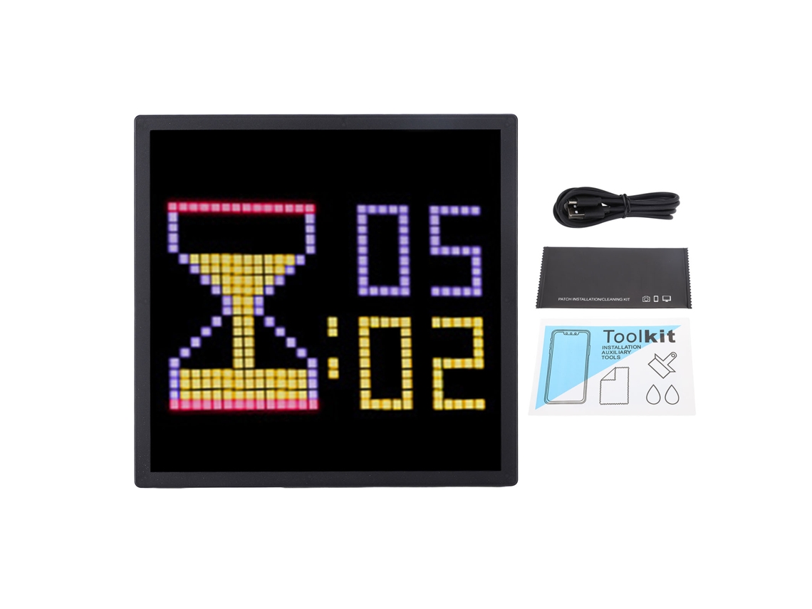 Quadro digital de arte pixelizado 32x32 led com controle app para decoração de ambientes | S/MARCA