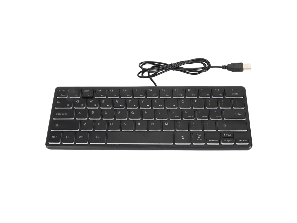 Teclado Gamer Com Fio, Silencioso, Rgb E 64 Teclas