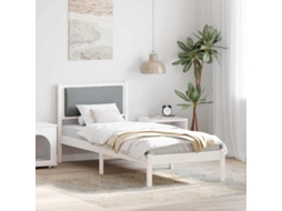 Vidaxl Estrutura da Cama com Cabeceira Cinzento claro 80 X 200 Cm