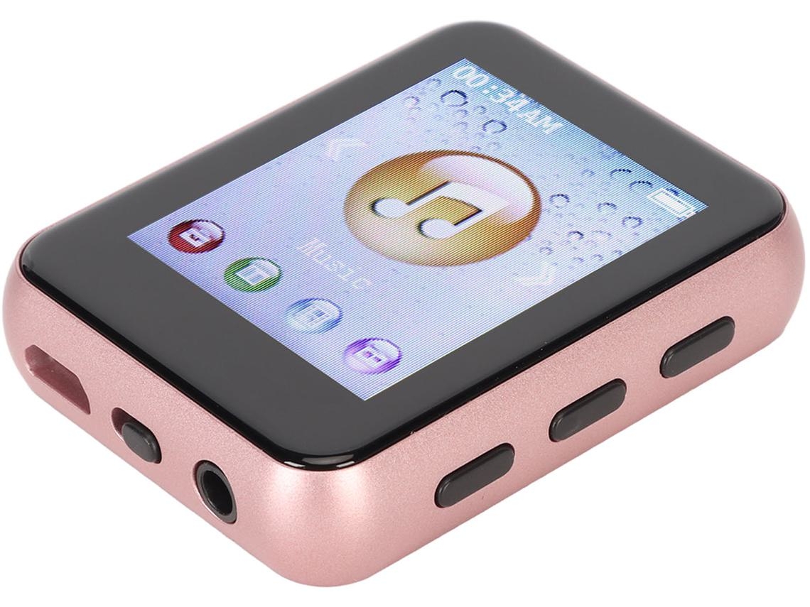 Leitor Mp3 Bluetooth YIZHOOD Mp05 1.8Inch Ecrã Tátil 8G Rosa