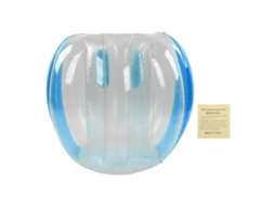 Bola Inflável Primerox de PVC para colisão humana 90x80cm azul transparente