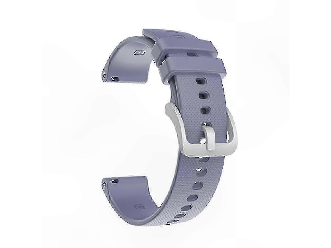 Pulseira De Silicone Prateada Com Fivela Para Substituição De Pulseiras De Smartwatch Gps.