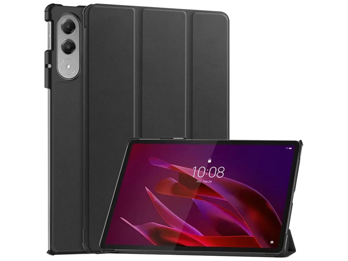 Capa Protetora Halinuia Para Lenovo Yoga Tab 11.1 2025, Capa De Couro Texturizada Com Suporte Triplo