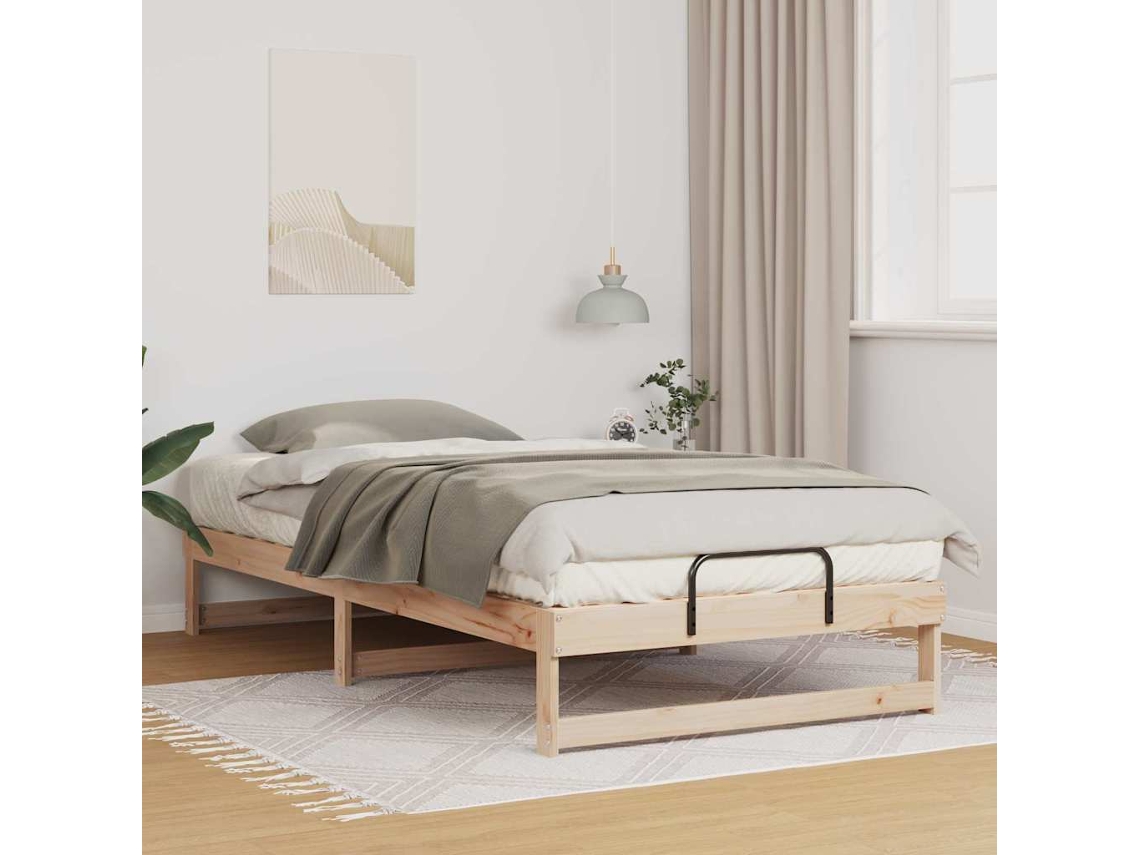 Vidaxl Estrutura Da Cama Castanho 100 X 210 Cm