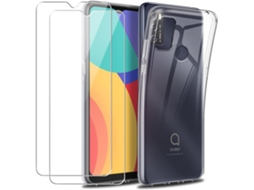 Película de Ecrã Duplo Protetora para Alcatel 1S 2021 HONGWE. Transparente