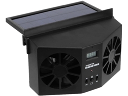 Mini Ventilador Solar Portátil Hidyliu Para Carro, Ventilador De Resfriamento Eficiente, Preto, Para Ambientes