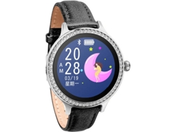 Smartwatch Com Pressão Arterial / Frequência Cardíaca / Monitor Ip68 À Prova Dágua Touch Screen Fitness Tracker Yizhood (preto)