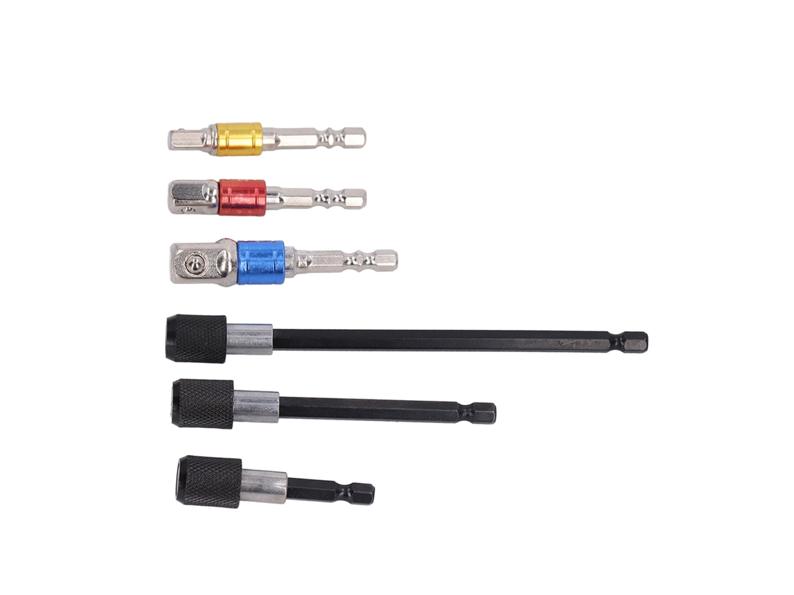 Conector De Broca Com Cabo Hexagonal De 1/4 Polegada Adaptador Magnético Extensão Portabrocas Kit Para Parafusadeira