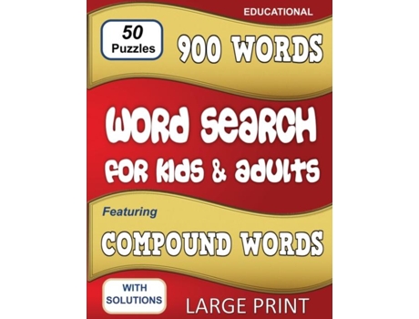 Livro Word Search For Kids Amp Adults Featuring Compound Words De Cindy Robertson (inglês)